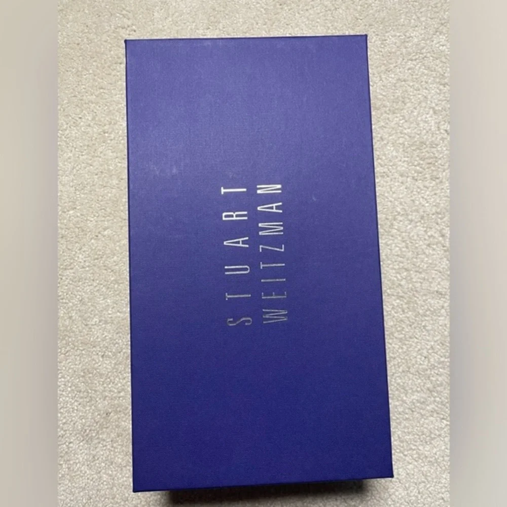 New Stuart Weitzman Black Glitter Ballet Lastikon Flats,‎ Shoe Size: 9 - Picture 6 of 6